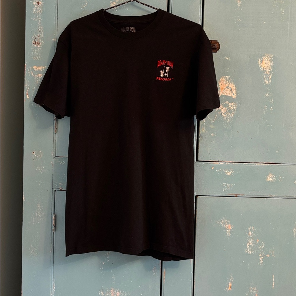 Men’s/ Women’s Black Death Row Records Graphic T-Shirt. Size Medium